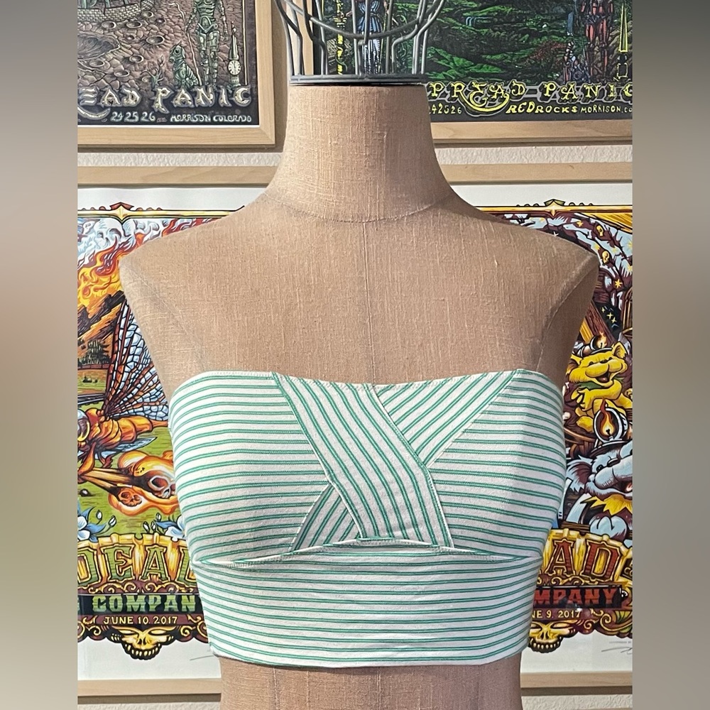 Free People striped bandeau size medium